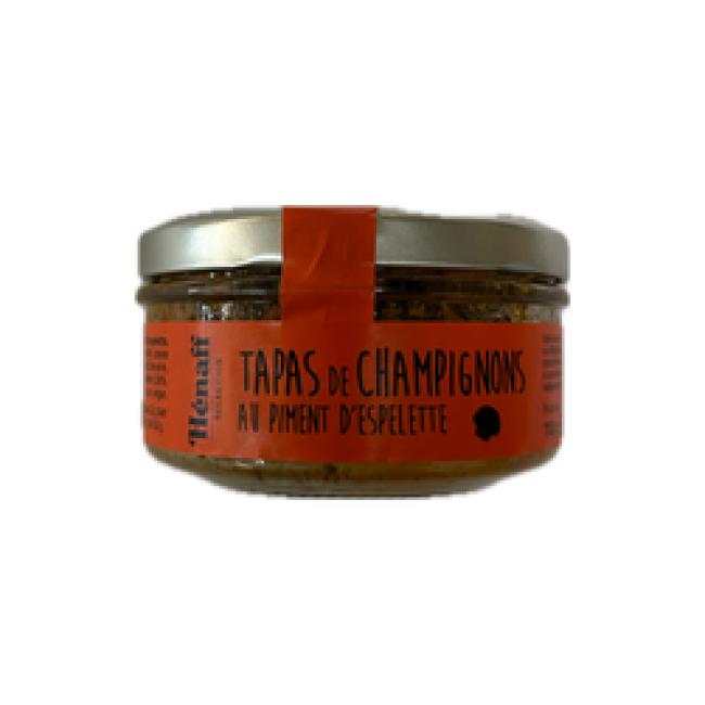 Tapas de champignons au piment d'espelette