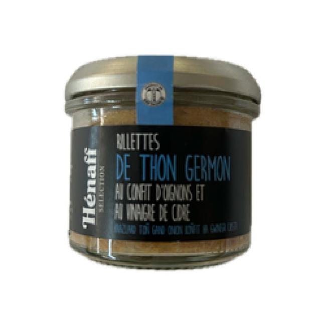 Rillettes de thon Germond au confit d'oignon et au vinaigre de cidre