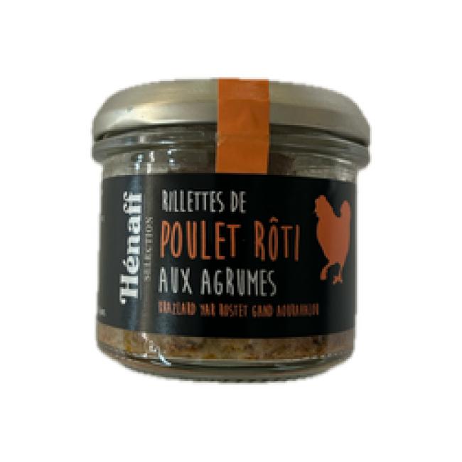 Rillettes de poulet rôti aux agrumes