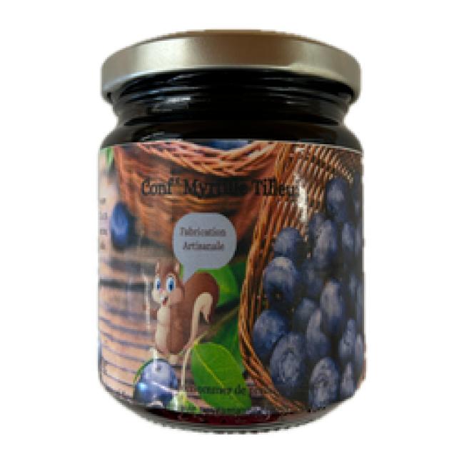Confiture myrtille tilleul