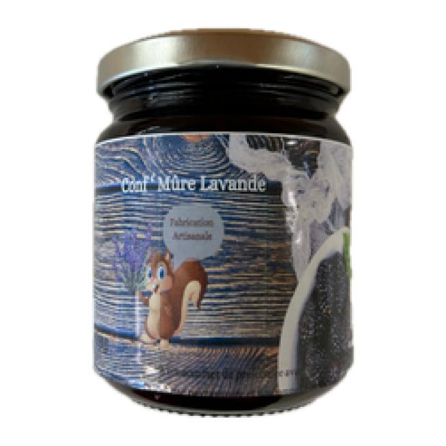 Confiture mûre lavande