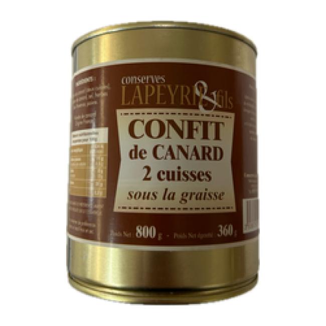 Confit de canard 2 cuisses sous la graisse