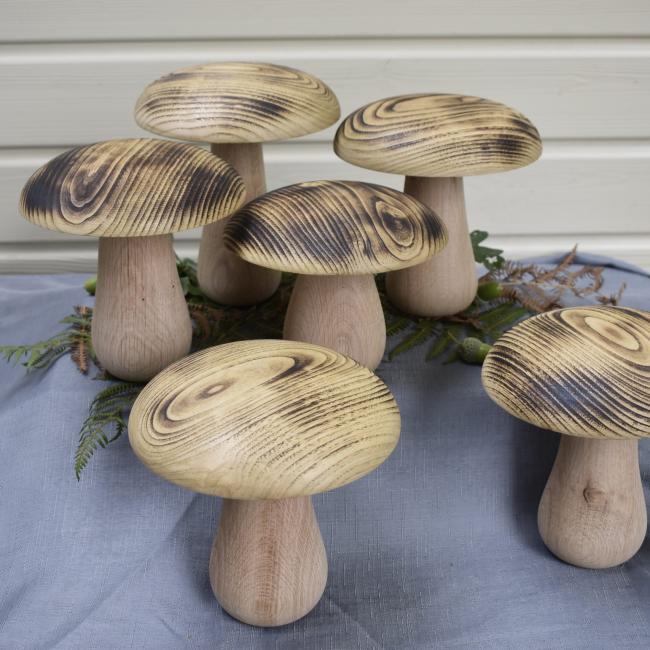 C&egrave;pes en bois de ch&ecirc;ne et ch&acirc;taignier  15-21cm ⌀ 17-18