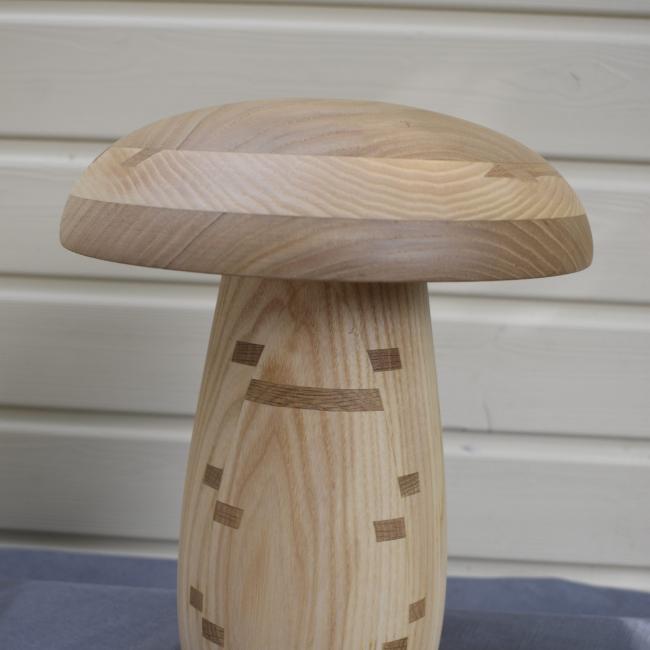 Champignon N&deg;11 H&ecirc;tre &eacute;chauff&eacute;, Fr&ecirc;ne blanc, Insert de ch&ecirc;ne