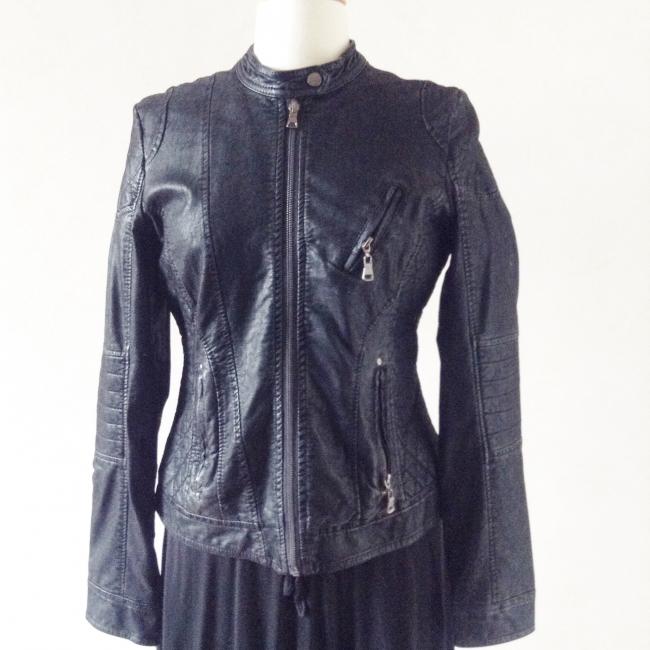 Blouson motard noir