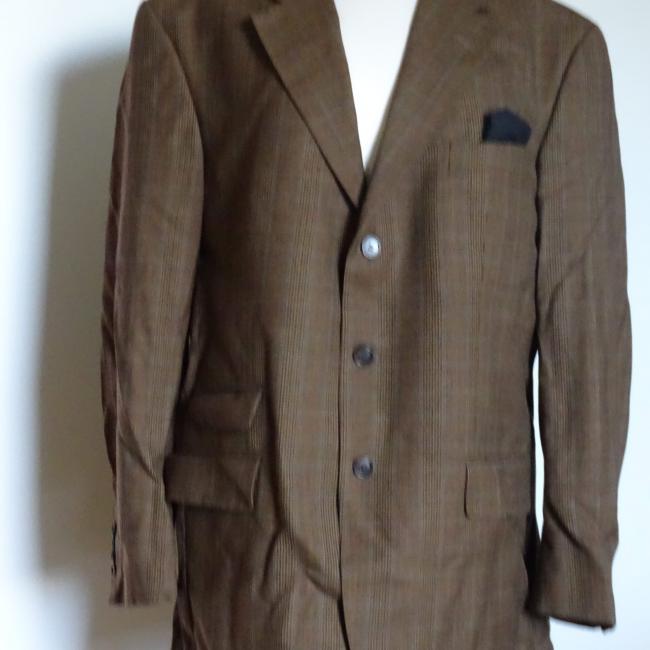 Veste de costume homme marron Prince de Galles  taille 56