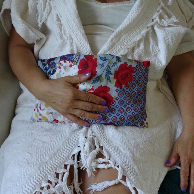 Bouillotte sèche déhoussable noyaux
