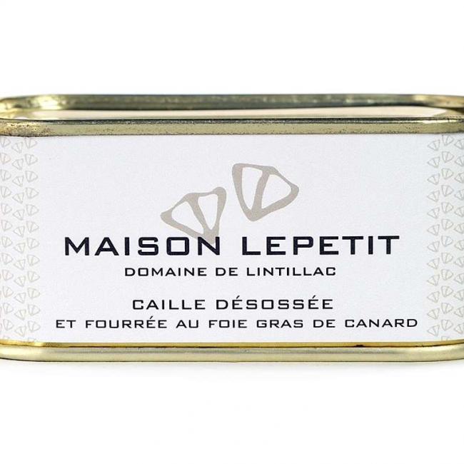 CAILLE DÉSOSSÉE ET FOURRÉE AU FOIE DE CANARD