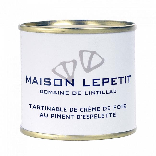 TARTINABLE DE CREME DE FOIE AU PIMENT D’ESPELETTE