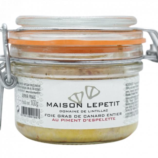 FOIE GRAS DE CANARD ENTIER AU PIMENT D’ESPELETTE