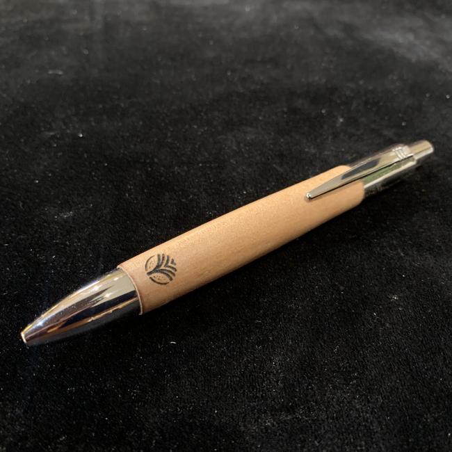 Stylo à bille poussoir &#8211; Gun metal / Pommier