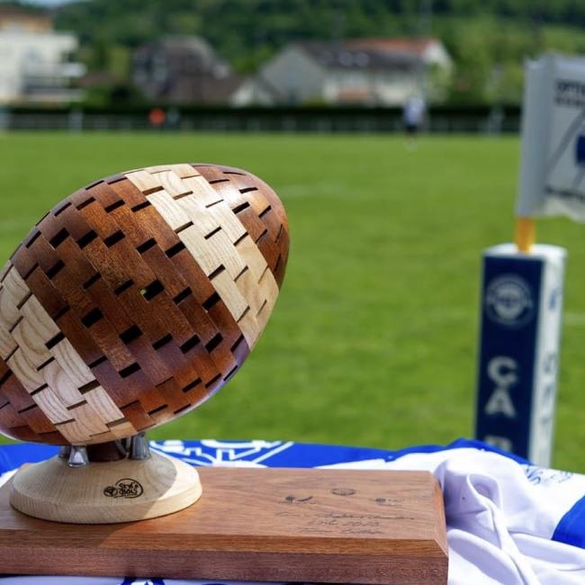 Ballon de rugby segments ouverts &#8211; Sipo / Frêne
