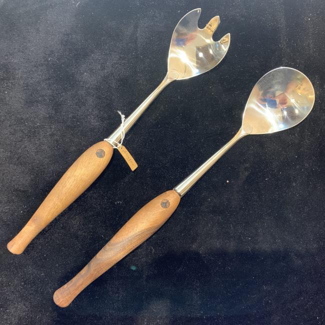 Ensemble couverts à salade &#8211; Noyer du Périgord
