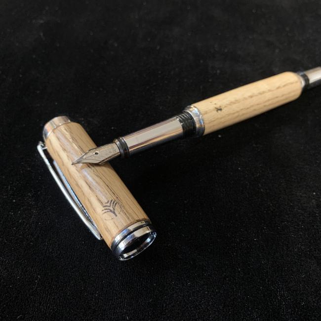Stylo Plume | Élégant &#8211; Vieux chêne