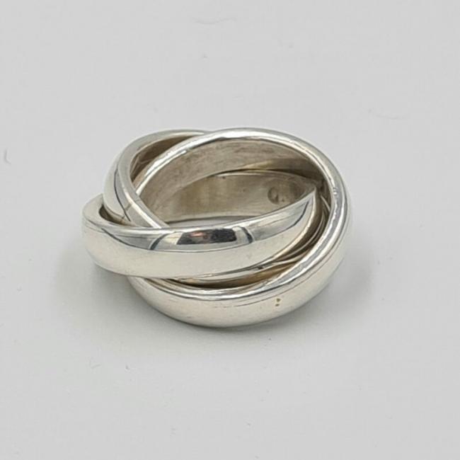 Bague 3 anneaux argent 925/000