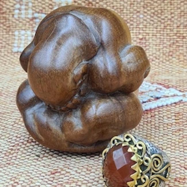 Bague bicolore cornaline