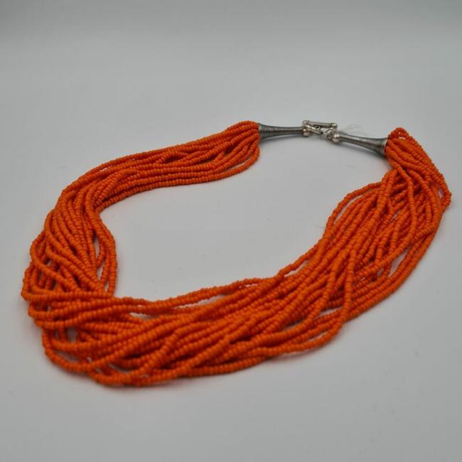 Collier multi rangs rocaille