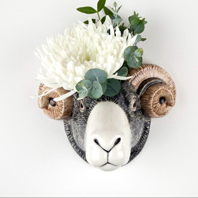 Swaledale sheep wall vase