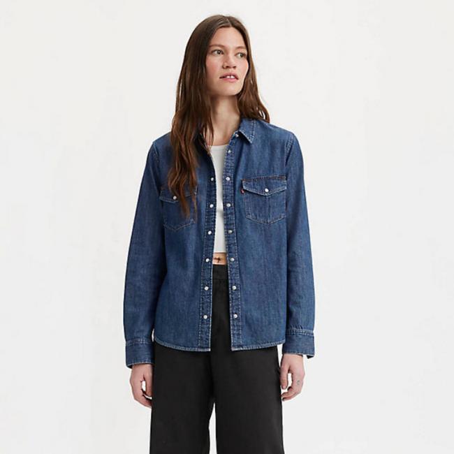 LEVI'S WOMEN ESSENTIAL WESTERN SHIRT - AIR SPACE 3