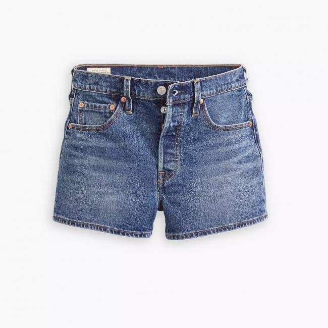 LEVI'S WOMEN 501 SHORT Broken Midnight No Dx - Bleu