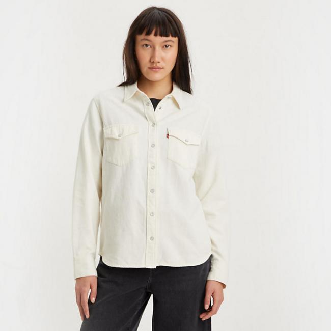 LEVI'S WOMEN ICONIC WESTERN SHIRT - ECRU CREW 4