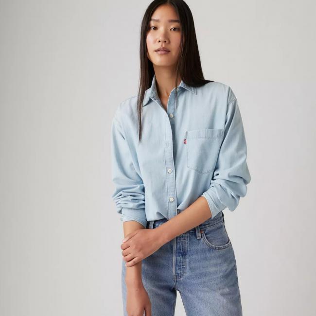 LEVI'S WOMEN CHEMISE HARLIE BOYFRIEND