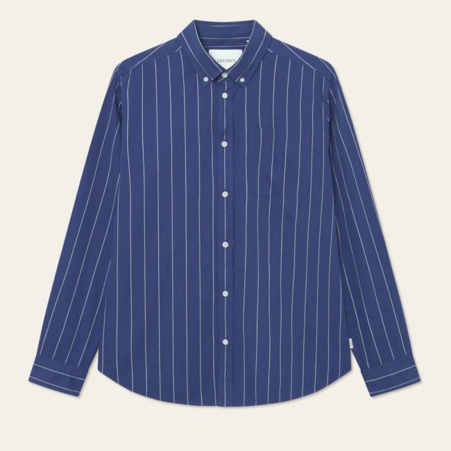 Kent stripe Peached Poplin Shirt