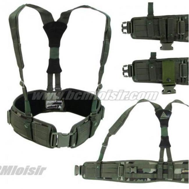 Ceinture + Bretelles Nijrab Camo CE Molle 1680 denier Dimatexs