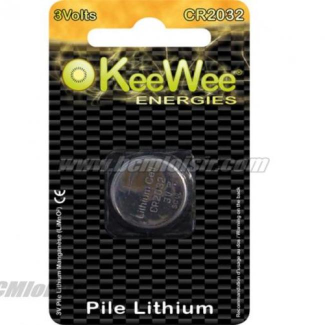 Pile bouton lithium manganese Kee Wee CR2032