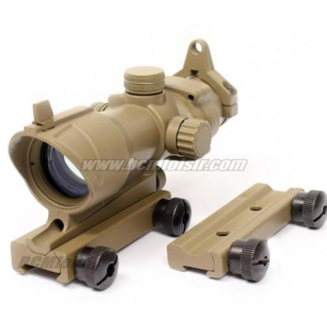Lunette Point Rouge et Vert Acog 1X32 Tan Double Rail