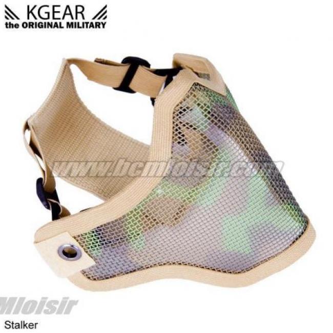 Masque bas de visage grillagé Desert Camo anti condensation Stalker