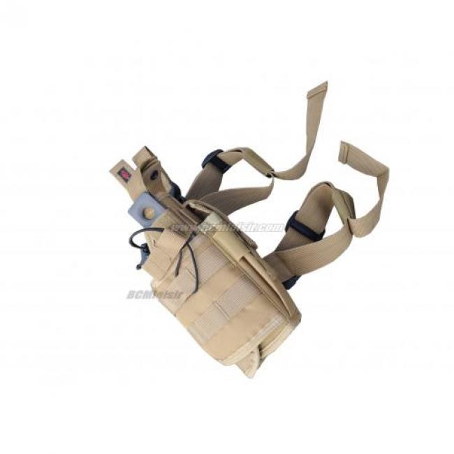 Holster de cuisse vertical DMoniac TAN porte-chargeur