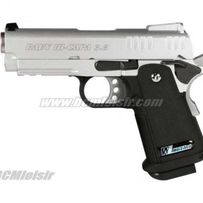 Hi-capa 3.8 baby version D full metal chrome GBB WE
