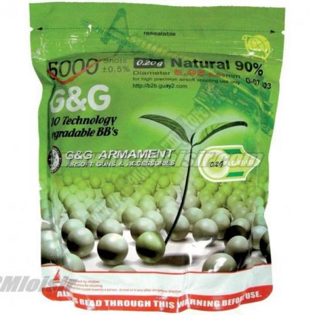 Billes bio G&G 0.20gr en sachet de 1kg