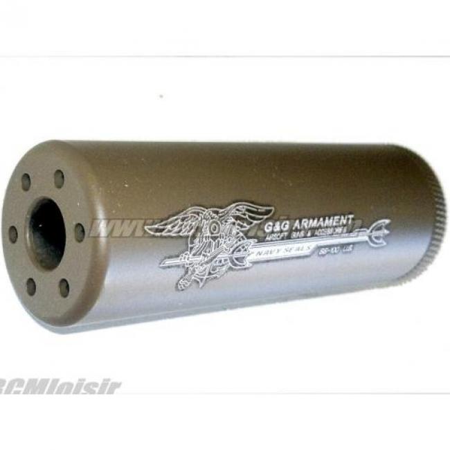 SS-100 Sound suppressor Desert Navy Seals silencieux metal 14mm Anti Horaire