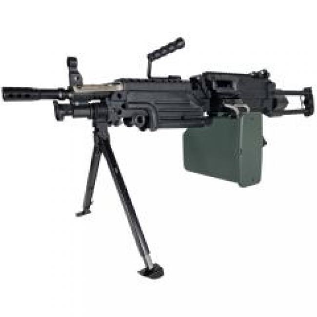 Minimi M249 Paratrooper FN Herstal AEG avec Ammobox