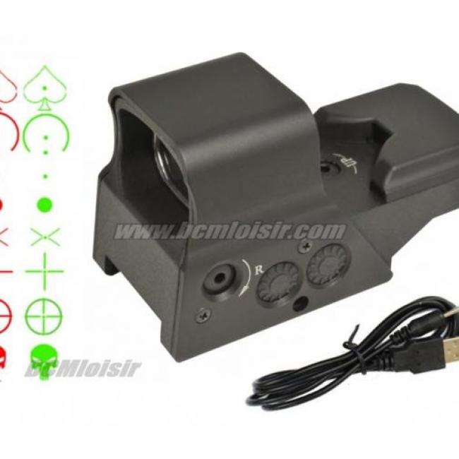 Holosight Rechageable Swiss Arms 8 reticules Rouge et Vert