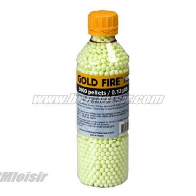 Billes 0 12gr X 3000 Gold Fire Bouteille