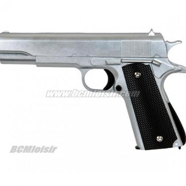 Colt 1911 Galaxy G13S Silver Spring Full Metal 0,5 J