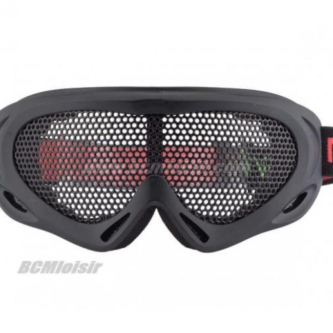 Masque de protection tactical grillagé Noir Nuprol Norme CE