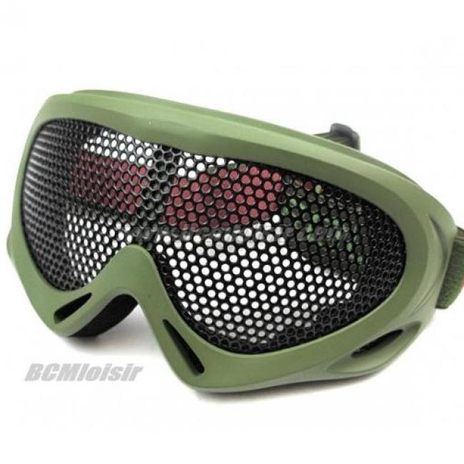 Masque de protection tactical grillagé Camo Nuprol Norme CE