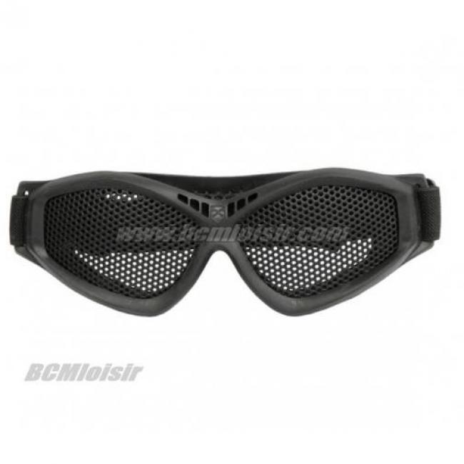 Masque tactique grillagé Noir Norme CE EN 1731 / 2006