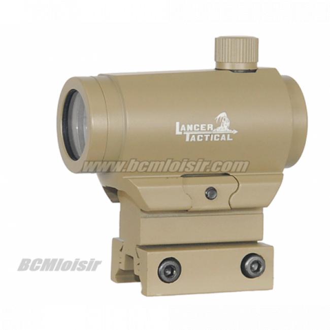 Point Rouge et Vert Micro T1 Tan avec Support Full Metal