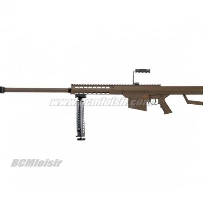 Sniper LT 20 Barrett M82 Tan Spring avec Bipied et Poignée 1,5 J