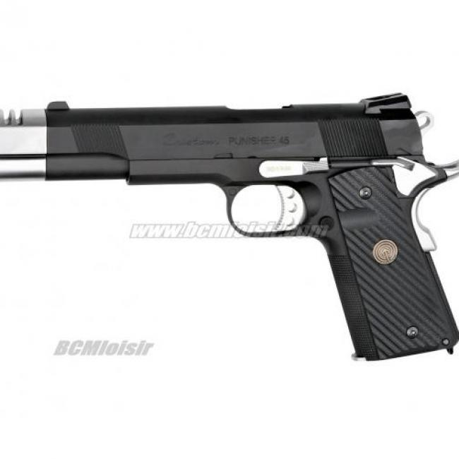 Punisher 1911 Gaz Blowback Full Metal Socom Gear Compensator & Gun Case