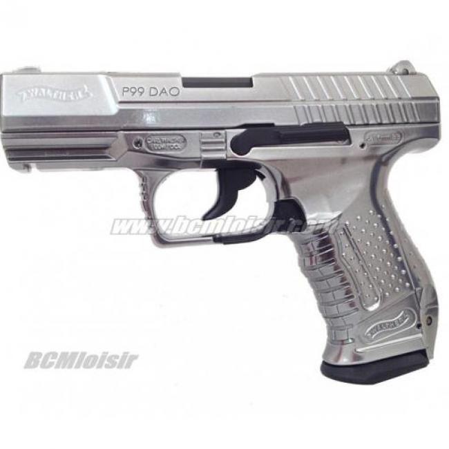 P99 Walther DAO Chrome Cameleon blowback CO2 1,9 J