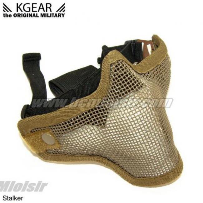 Masque bas de visage grillagé Tan anti condensation Stalker