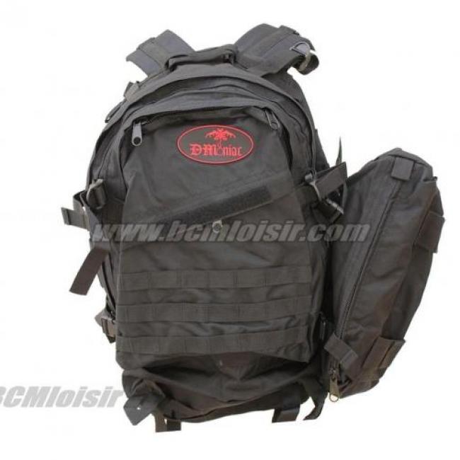 Sac a dos compact multi poches Dmoniac Noir