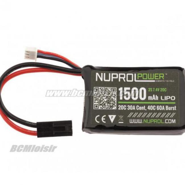Batterie LI-PO 7,4 V Compact 1500 Mah Nuprol