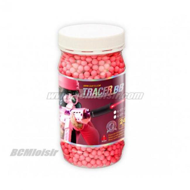 Billes Traçantes Fluorescentes Rouge 0,25 gr X2400